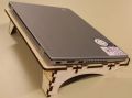 Laser Cut Wooden Layout Laptop Stand Made of Plywood CDR and DXF File. 