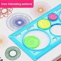 Multifunctional Wanhua Ruler Magic Set Ruler Versatile Gauge Curve Gear Drawing Tool Kit Puzzle Template Ruler.
