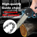 8 Inch Chainsaw Blade 1/4" Pitch .043" 45 Drive Link Electric Saw Chainsaw Guide Bar And Saw Chain Set Rechargeable Tools. 