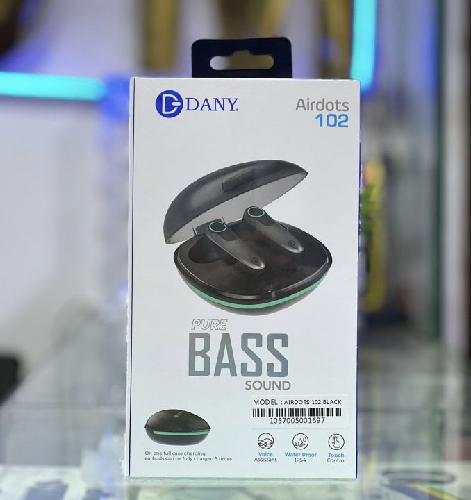 Dany Airdots 102 - True Wireless Bluetooth Earbuds with Charging Case