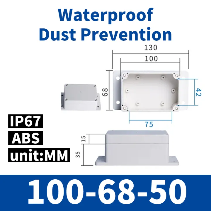 100x68x50mm%20Waterproof%20Plastic%20Electrical%20Project%20Box%20Enclosure%20Case%20for%20Outdoor%20Electronics%20Instruments%20Junction%20Housing%20-%20Image%202
