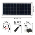 1000W 12V Solar Panel with 100A Controller for Phone RV Car MP3 PAD Charger Outdoor Battery Supply Solar Panel for Camping. 