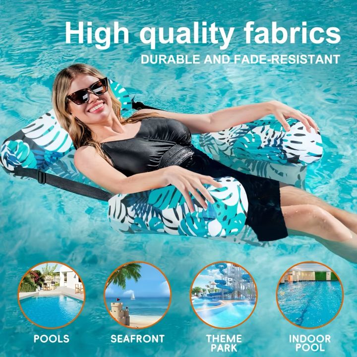 1/2pcs%20%20Inflatable%20Pool%20Lounge%20Chair,PVC%20Floating%20Bed%20for%20Swimming%20Pool&Beach-Durable%20Foldable%20Water%20Lounger%20(Mixed%20Colors)%20-%20Image%206