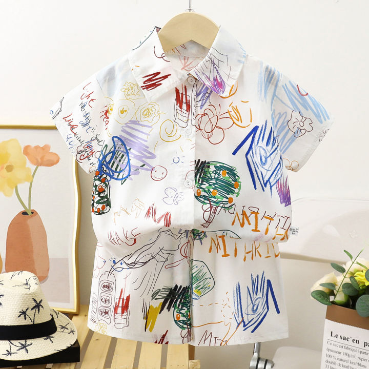2PS%20Children's%20Clothing%20Set%20Men/Girls%20T-shirt%20+%20Shorts%20Summer%20Cotton%20Cartoon%20Casual%20Boys%20Sports%20Suit%20Children's%20Children's%20Cloth%20-%20Image%206