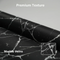 Stylish Black Marble Shower Curtain Plastic Waterproof Anti-Mold Bathroom Curtain for Bathtub Bathroom Partition RV Curtain.