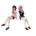 New Anime Dandadan Ayase Momo Shiratori Aira Sitting posture S.H.Figuarts Transformed Assembly PVC Model Toy Action Figures . 