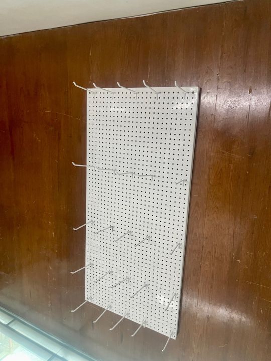 Pegboard 21 inch x 45 inch  with 24 hooks of 6 inch