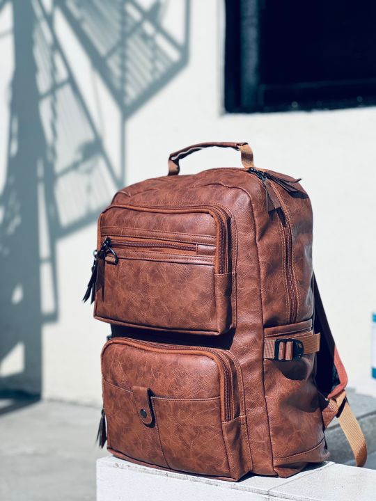 Premium%20PU%20Leather%20Backpack%20%7CBest%20Bag%20For%20College%20And%20Office%20Purposes%20For%20Men/Suitable%20To%20Carry%20Laptop%20And%20Easy%20For%20Traveling%20And%20Treks%20-%20Image%205