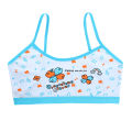 Teenage Girls Vest Bras Cartoon Panda/Flower Print Young Children Purbery Student Training Bras Maiden Kids Underwears Tube Tops. 