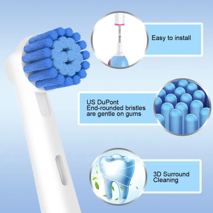 4/8/16pcs%20Sensitive%20Gum%20Care%20Replacement%20Brush%20Heads%20Compatible%20with%20Oral-B%20Electric%20Toothbrush,%20Soft%20Bristle%20for%20Superior%20-%20Image%203