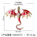 Fashion Enamel Dragon Brooches For Men Women Rhinestone Flying Dragon Clothes Suit Party Office Brooch Pins Jewelry Accessories. 