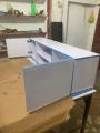 TV Console Table  for Up to 60 Inch TV s ,   2 Storage Cabinet with Open Shelves for Living Room Bedroom,Black. 