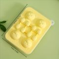 1pc Cute Teddy Bear Ice Cube Tray Flexible Food Grade Silicone Ice Cube Mold Ice Trays For Freezer. 