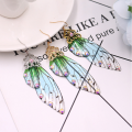 New Demon Slayer Butterfly Wing Earrings Kimetsu no Yaiba Kochou Shinobu Earring Ear Clip Anime Cosplay Props Women Girl Jewelry. 