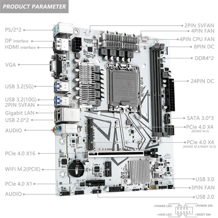 MACHINIST%20B760%20GT4%20DDR4%20Motherboard%20LGA%201700%20Support%20Intel%20Core%20I3/i5/i7/i9%2012th%2013th%20Processor%20CPU%20Dual%20Channel%20Memory%20-%20Image%202