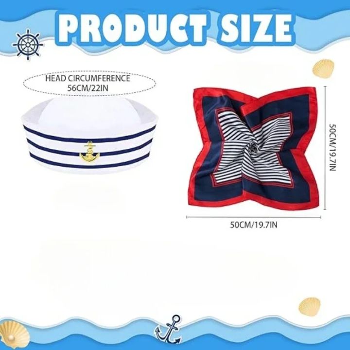 2Pcs%20Yacht%20Captain%20Hat%20Sailor%20Ship%20Cap%20Scarf%20Sailor%20Hat%20Boat%20Costume%20for%20Men%20Women%20Captains%20Dressing%20up%20Party%20(2pCS%20Set)%20-%20Image%206