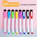 8 Color Magnetic Erasable Whiteboard Pen Color Options Numbering Stationery Office Teaching Supplies For Student Blackboard Note. 