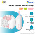 MAMIJOY Wearable Breast Pump Portable Low Noise Breastfeeding Pump with 4 Modes 15 Levels Double Electric Breast Milk Pump AV66.