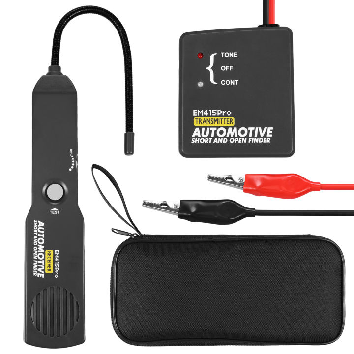 EM415PRO Automotive Electrical Open & Short Finder Circuit Tester – Wire Tracer, Breaker Finder, DC 6-42V, With Flexible 7" Probe For Auto Repair
