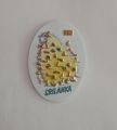 Fridge magnet Lanka map shape. 