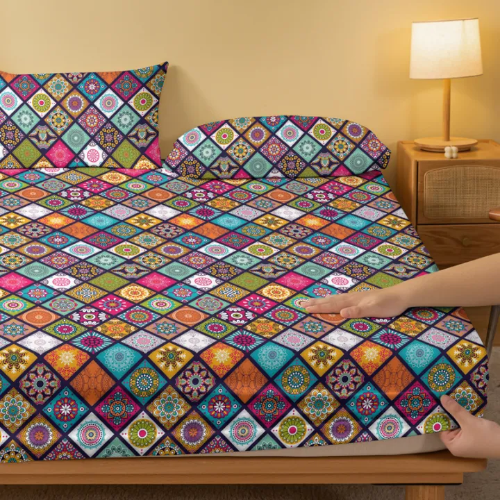1%20Bohemian%20patterned%20frosted%20bedsheet,%20bedroom%20printed%20bedspread,%20bedding%20(excluding%20pillowcases)%20-%20Image%203