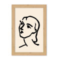 Picture Frame Size 4X6 Inches (Matisse Pattern) Minimalist Picture Frame Can Be Hung and Placed on a Table. or for Use as a Photography Prop..