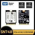 Western Digital WD SN740 SSD 1TB 2TB M.2 2230 Gen4 PCIe 4.0 X4 NVMe Solid State Drive for Steam Deck Surface ProX.