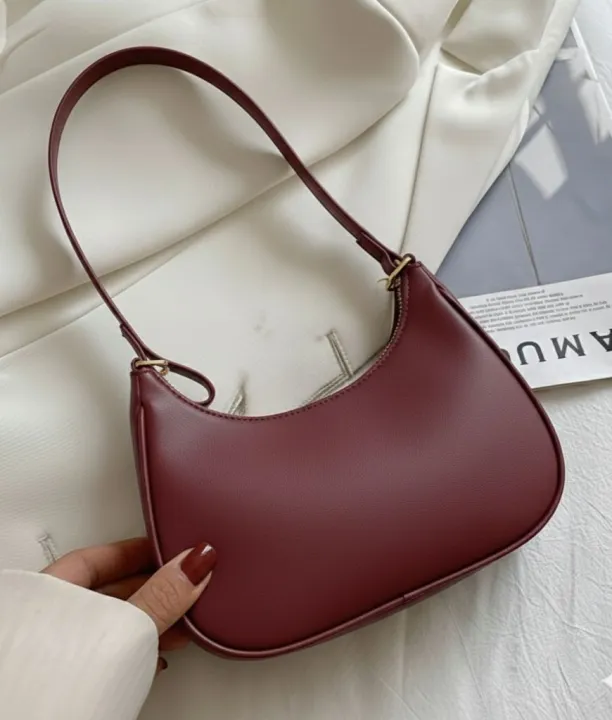 Korean%20Style%20Solid%20MultiColor%20Shoulder%20Bag%20for%20Women%20%7C%20Elegant%20&%20Stylish%20Underarm%20Hobo%20Clutch%20%7C%20Casual%20Trendy%20Crescent%20Purse%20For%20Women%20-%20Image%209
