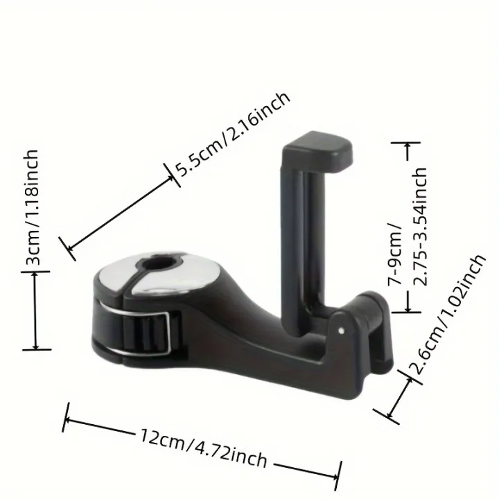 Multifunction%20Rear%20Headrest%20Hook%20Car%20Phone%20Holder%20Adjustable%20Automobile%20Headrest%20Phone%20Clip%20for%20%20Navigation%20-%20Image%203