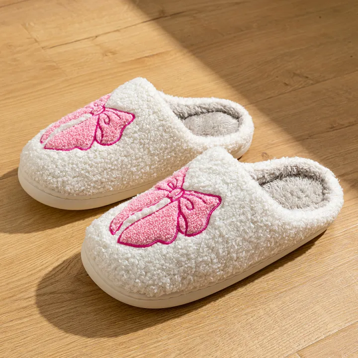 Fashion%20Cute%20Pretty%20Bow%20Women%20Slippers%20Indoor%20Winter%20Soft%20Sole%20Exquisite%20Warm%20Graceful%20Causal%20Dormitory%20Comfy%20Flat%20Cotton%20Shoes%20-%20Image%205