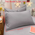1 Piece Of Matte Solid Color Pillowcase, Bedroom Pocket Sealed Soft Pillowcase, Bedding.