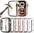 Glass+Cover For Watch case 46mm 42-44mm 40mm 45mm 41mm bumper Screen Protector iwatch series 10 9 8 7 6 5 4 SE Accessories.