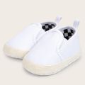 Meckior Newborn Baby Canvas Shoes Shallow Mouth Baby Boy Girl Sneakers Anti-slip Soft Cotton Sole Infant Toddler Crib Shoes. 