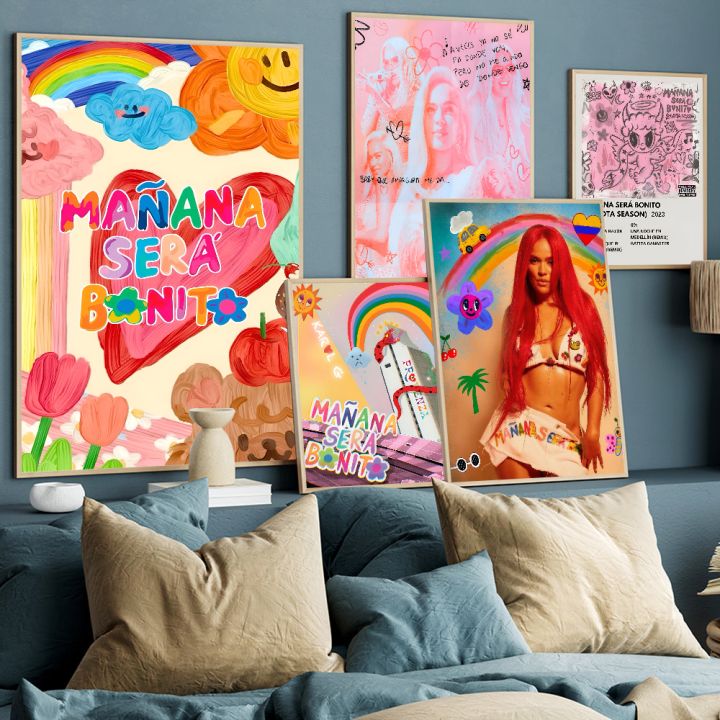 Karol g Manana Sera Bonit Vintage Posters Sticky Vintage Room Home Bar