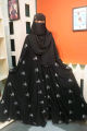Abaya borka Dubai Charry Georget Stylish Embroidery Work Party Borka For Women.