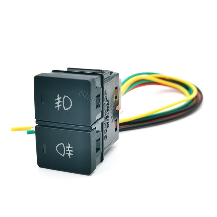 1%20PC%20Car%20Power%20LED%20Light%20Front%20Rear%20Fog%20Lamps%20Music%20Mirror%20Heating%20Dual%20Control%20On%20Off%20Dual%20Switch%20Button%20with%20Wire%20for%20Honda%20-%20Image%205