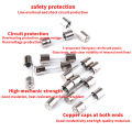 10PCS 6x30mm Glass Fuse Tube Fuse 6*30mm 250V 0.5A 1A 2A 3A 4A 5A 6A 8A 10A 12A 15A 20A 25A 30A Fast Fusing High Quality Fuse. 