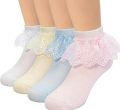 New Princess Baby Girl Socks Lace Ruffle Kids Girls Socks 5 to 12 year free size Meia Infantil baby girl socks.