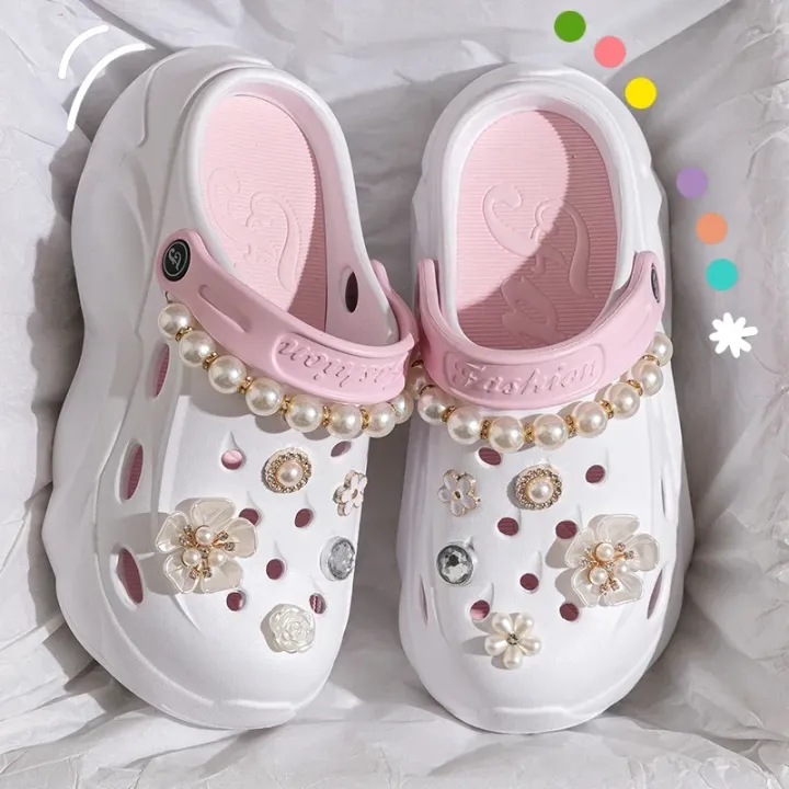 Fashion%20Diy%20Pearls%20Chain%20Clogs%20Sandals%20Women%20Flowers%20Crystal%20Chunky%20Platform%20Sandals%20Woman%20Outdoor%20Beach%20Thick%20Sole%20Garden%20Shoes%20-%20Image%202