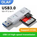 USB 3.0 2in 1 Card Reader Micro SD TF Card Reader Multi-card Writer Adapter High Speed Transfer Smart Memory Card reading for PC. 