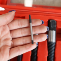 Left screw extractor set of 8 pieces, large set, used for removing the nut, missing the kit, remove the damaged thread, remove the sweet screw, remove the speed out thread. 