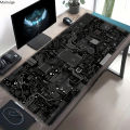 Black Circuit Board Pattern Mouse Pad Anti-Slip  Gaming Desk Mat Waterproof Computer Office Long Keyboard Pad. 