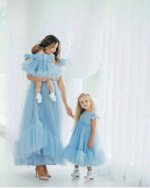customizedmother daughter birthday dress 1(each) dress price mention |  Daraz.pk