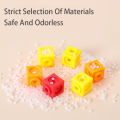 Montessori Math Toys 10 Colors Rainbow Link Cubes Snap Blocks Stacking Game Educational Learning Toys For Children Diy 3D Puzzle.