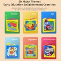 Soft Book .Nontoxic Fabric Baby Cloth Books Early Education Toys Activity Crinkle Cloth Book for Toddler. Pack of 6.