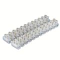 1Pc 12 Way Barrier Screw Terminal Block Wire Connector Strip 10Amp. 