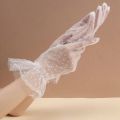 New Polka Dot Lace Gloves, Sunscreen Breathable Mesh Gloves, Wedding Bridal Dress Accessories Gloves.