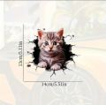 1pc 3D car sticker cute cat cat personalised block body scratch car motorbike SUV window laptop universal decoration sticker.