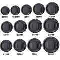 Camera Lens Cap High-quality 40.5mm 49mm 52mm 55mm 58mm 62mm 67mm 72mm 77mm 82mm Snap on Front Lens Cap for Camera.