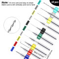 Micro Mini Pin Vise Hand Drill Twist Bit PCB Set Rotary Tool For DIY Craft Carving Resin Polymer Clay Plastic Jewelry Making. 